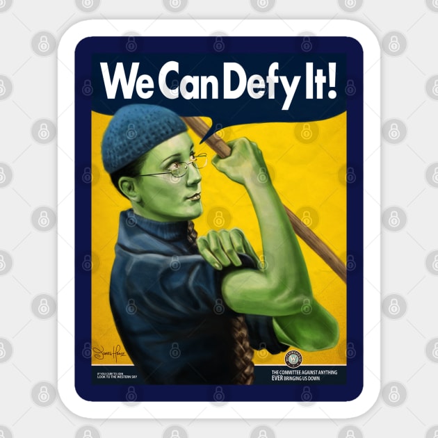 We Can Defy It Sticker by Art By James Hance